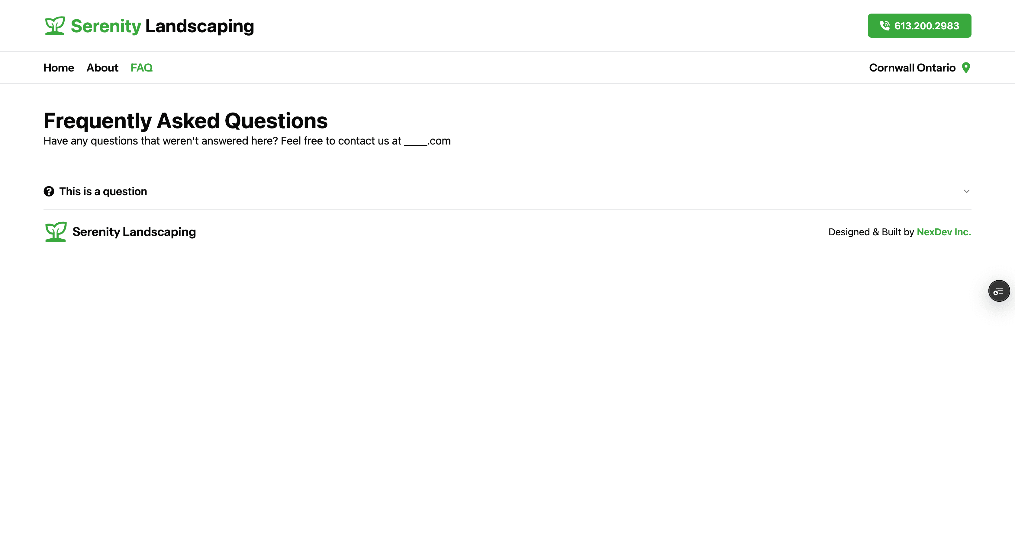 Get a Quote form