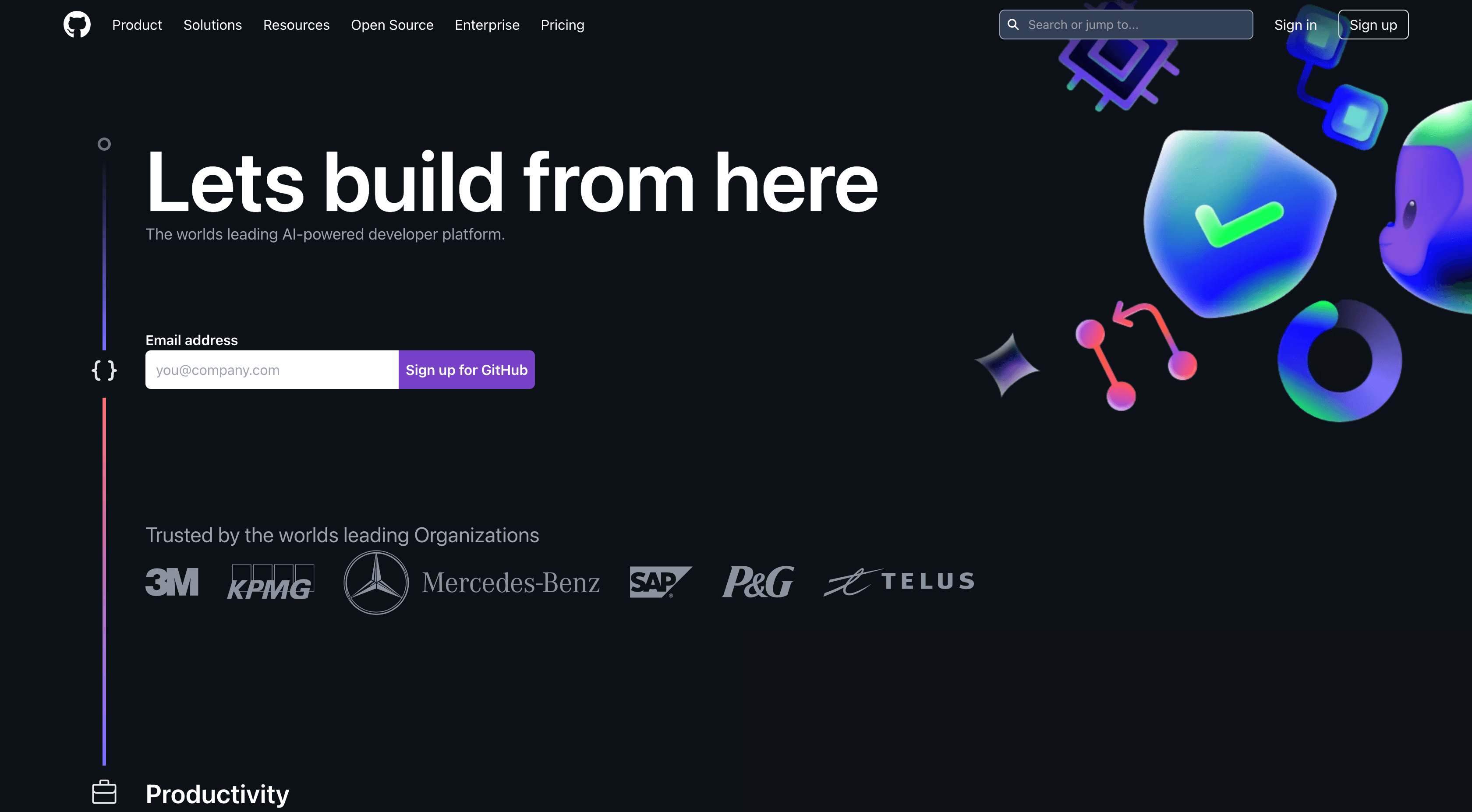 Github Landing Page