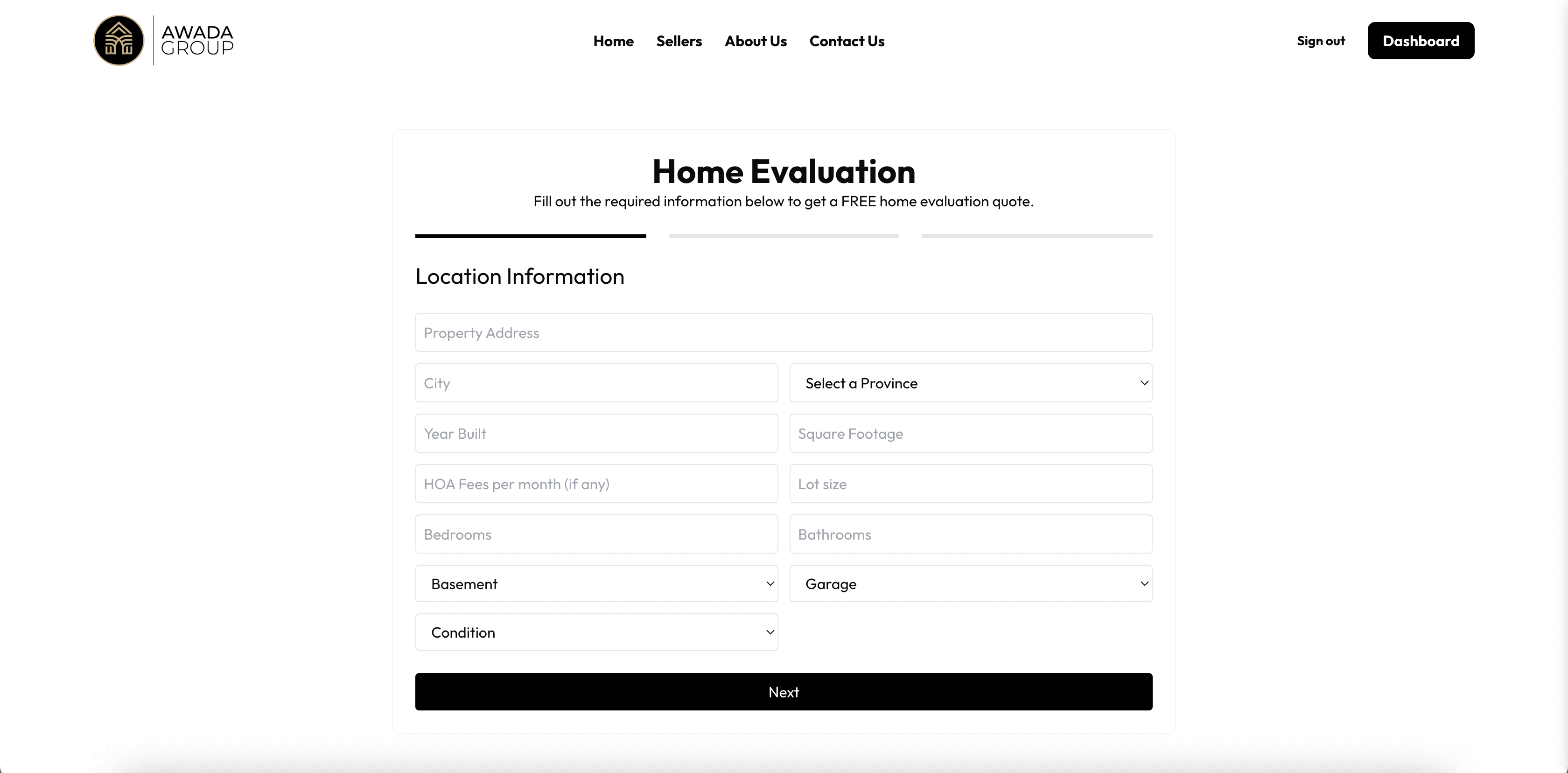 Awada Group - Home Appraisal Tool
