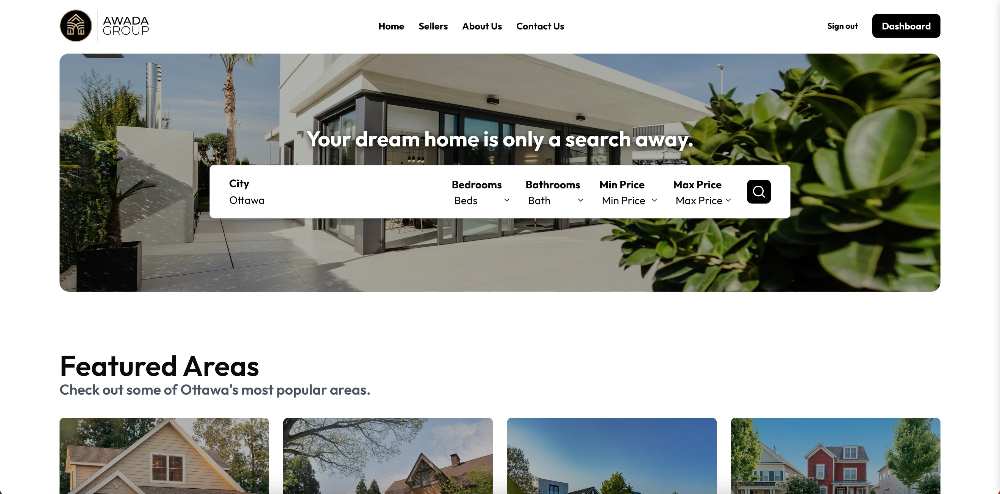 Awada Group - Landing Page